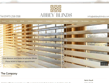 Tablet Screenshot of abbeyblinds.com